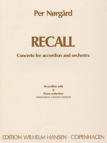 Per Nørgård: 'Recall' Concerto